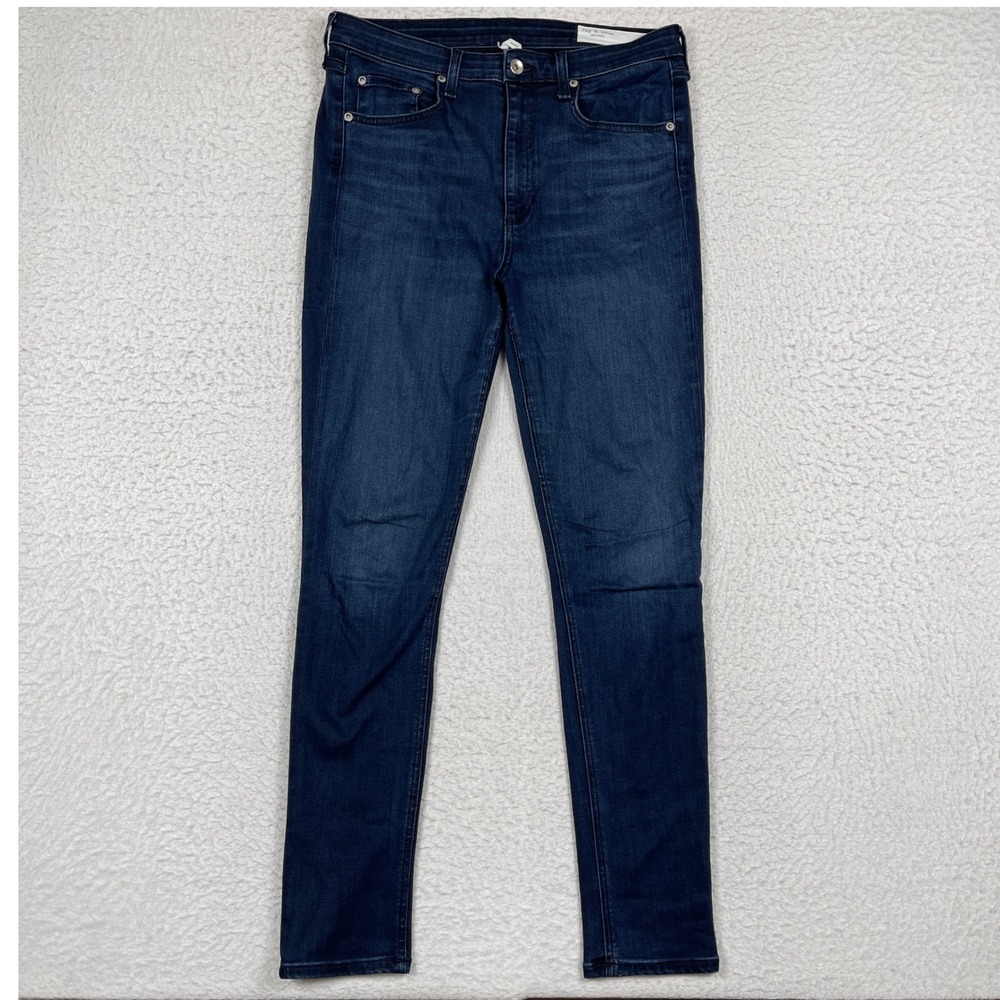 Rag & Bone Nina Skinny Jeans Womens 30 Dark Blue High Rise Casual Denim Workwear